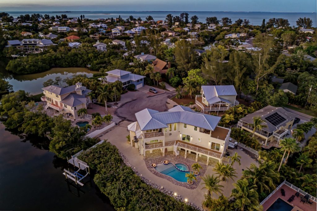 Modern home with clean architectural lines