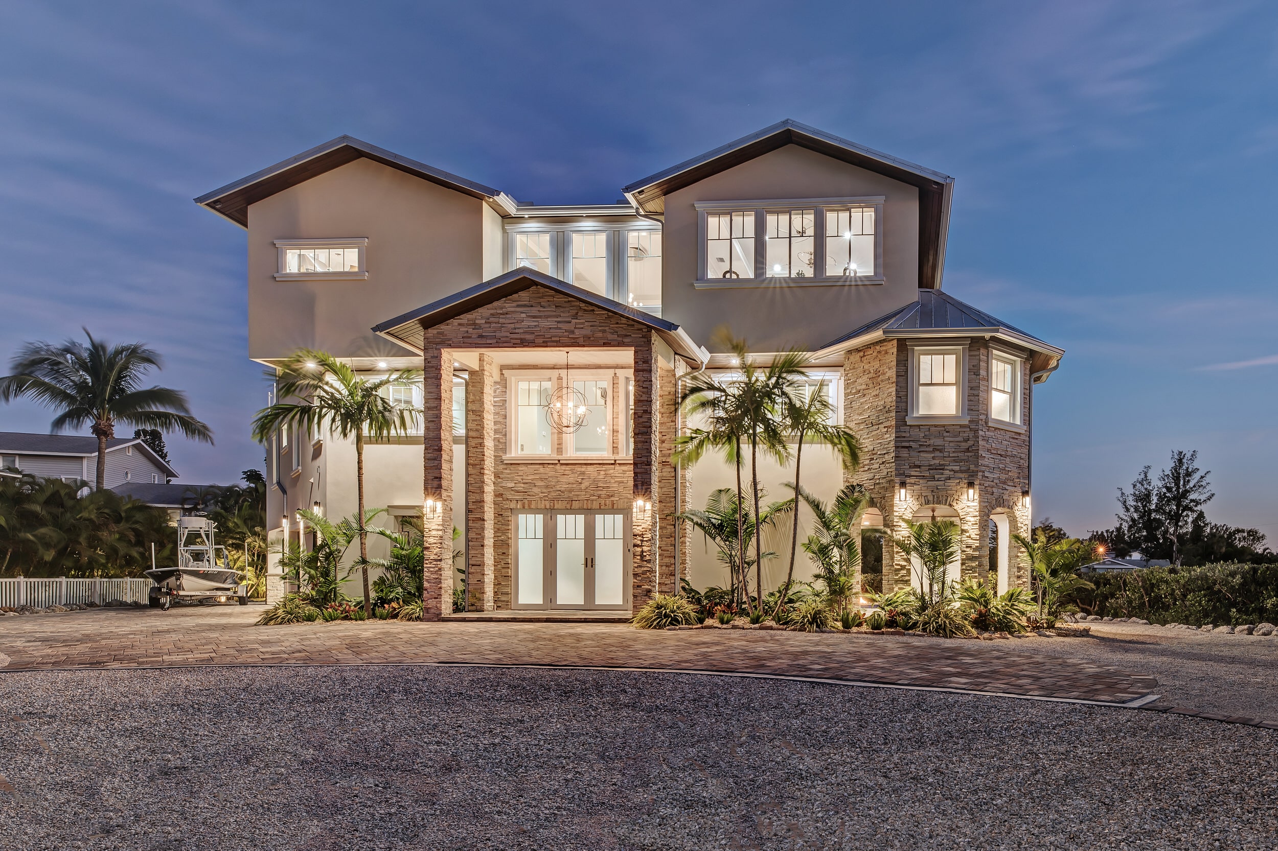 313 Hammock Circle canal-front exterior