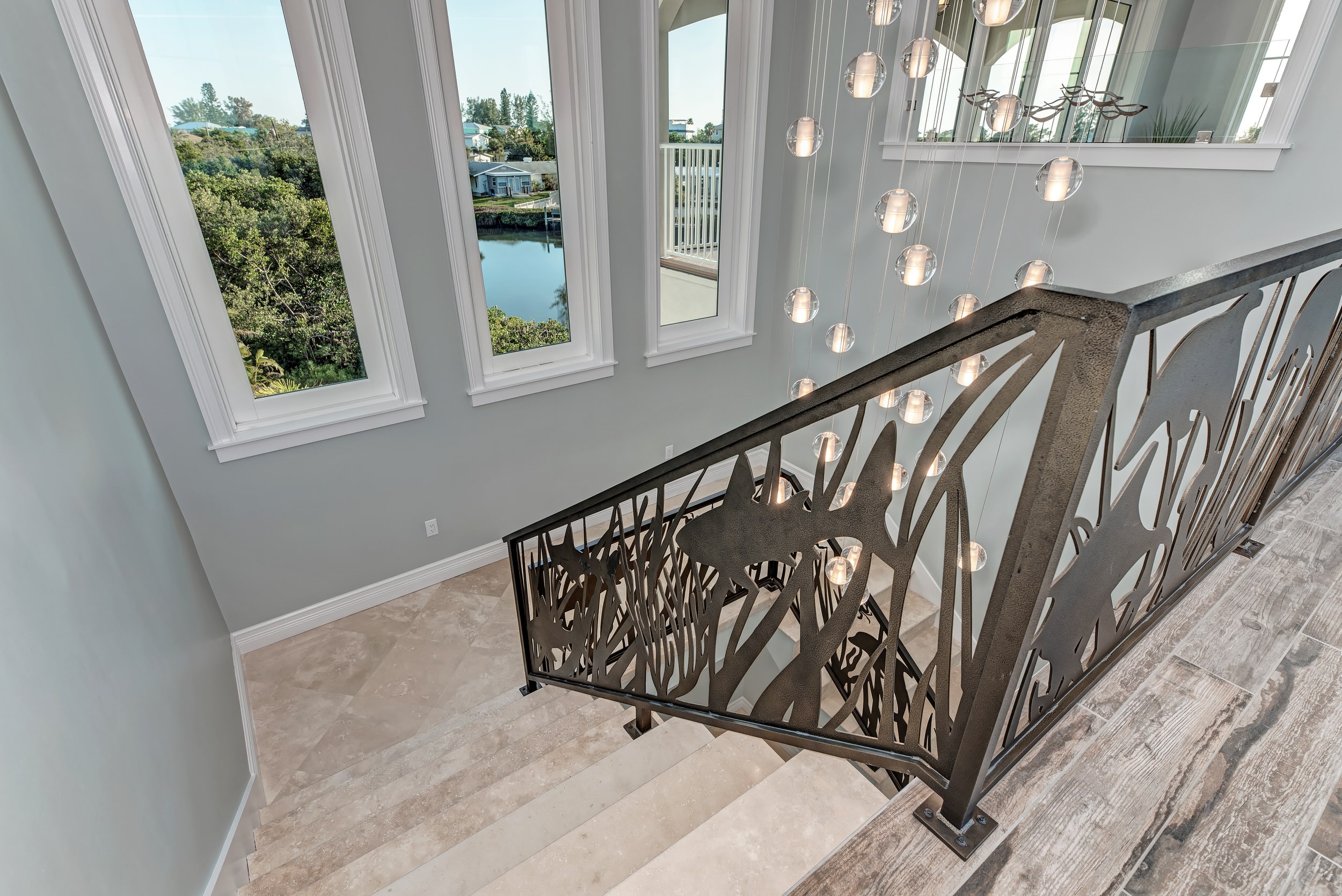 313 Hammock Circle aerial pool view