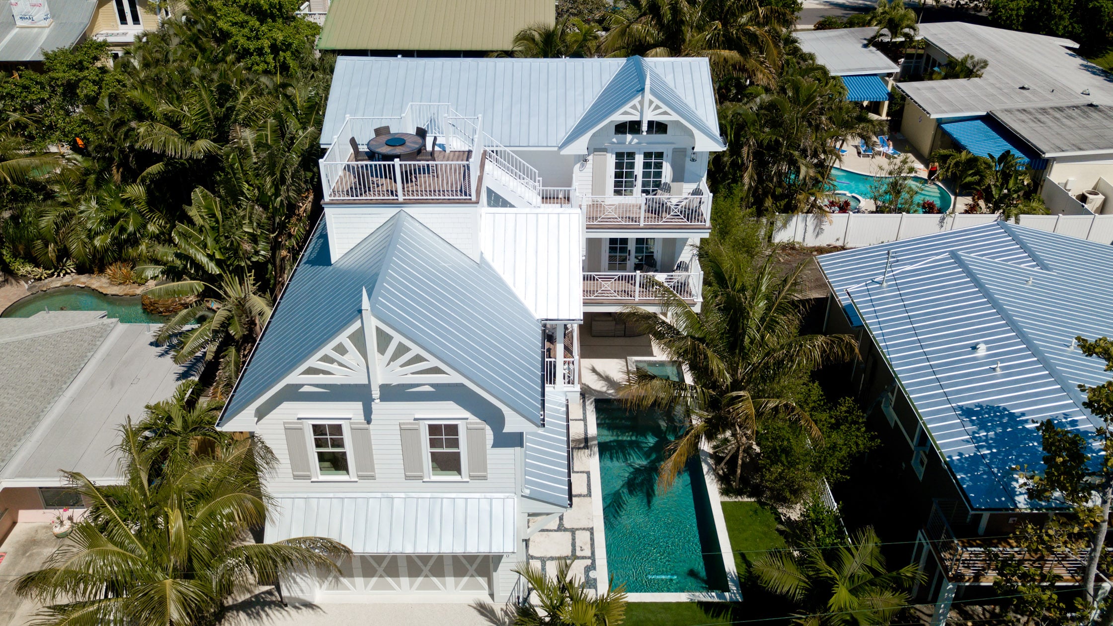 New construction luxury home exterior